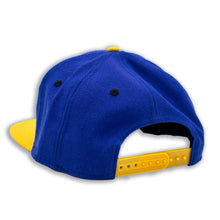 Load image into Gallery viewer, The Lumpia Company Blue + Gold Snapback
