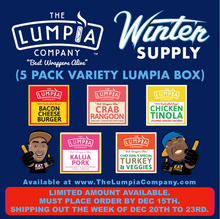 Load image into Gallery viewer, LIMITED PRE-ORDER &quot;WINTER SUPPLY&quot; FROZEN LUMPIA SHIPPING BOX
