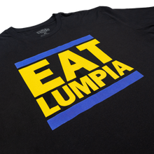 Load image into Gallery viewer, Eat Lumpia T-Shirt Warriors Inspired (Black x Gold x Blue)
